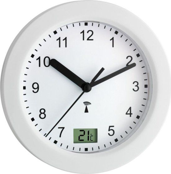 TFA Dostmann 60.3501 Wandklok - 17.5 cm - Wit