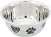 Trixie Voerbak Hond Print Schets Hart Pootje Gepoedercoat 500 ml 13 cm