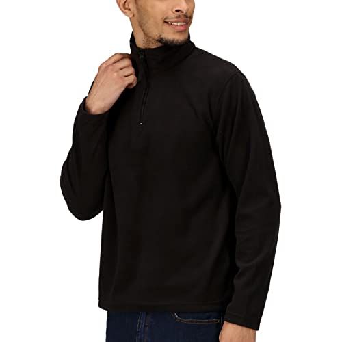 Regatta Fleece Heren Hiking Micro Zip Neck Zwart M