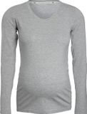 Baby's Only Zwangerschapstop lange mouw Glow - Zwangerschapsshirt gemaakt uit 96% viscose en 4% elastaan - Longsleeve dames - Dusty Grey - XL
