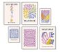 HappyMots Decoratieve posters, 6 stuks, 4x A3, 2x A4, diverse motieven