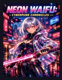 Neon Waifu: A Cyberpunk Coloring Journey