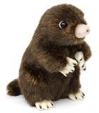 Uni-Toys - mol - 14 cm (hoogte) - pluche dier, knuffeldier