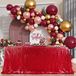 B-COOL Rechthoekig Pailletten Tafelkleed Kerst 60x102 inch Naadloze Bruiloft Rode Pailletten Stof Linens Overlay voor Decoratie