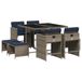 VidaXL Tuinset Marineblauw