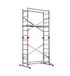 Hailo Échafaudage roulant pliable 4 en 1 multifonction 4m50 en aluminium Fast & Lock Combi 5
