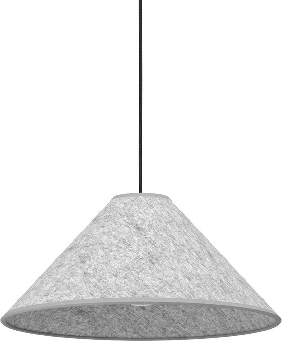 EGLO Alsager Hanglamp - Ø 41 cm - Zwart/Grijs