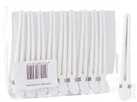 Fripac-Medis Haarclips combi-clips (scheidingsklemmen), haarklemmen voor het vastklemmen en verdelen van afzonderlijke haardelen, 10 stuks à 9,5 cm, wit