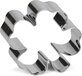 Patisse Klaverblad Uitsteekvorm - 6 cm - RVS - Zilver
