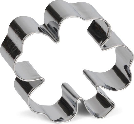 Patisse Klaverblad Uitsteekvorm - 6 cm - RVS - Zilver