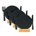 Securit Silhouette Plate T Mini Board met Krijtstift, 3 stuks, Hars, Multi-Color