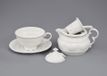 Leander tasse avec théière, porcelaine tchèque, ligne platine, 0,2 l et 0,4 l