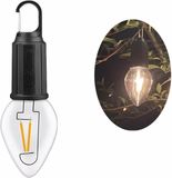 Merkloos Nachtlampje - Oplaadbare LED Buitenglobe - 5W Warm Licht - 3 Helderheidsstanden - IP65 Waterdicht - Type-C Opladen