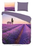 Muller Textiles Pure dekbedovertrek lavendel - 1 persoons 140x200/220 cm - Paars - Microvezel