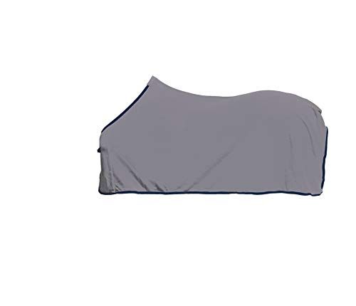 HKM Alaska Zweetdeken -Paard- Lichtgrijs/Donkerblauw 75