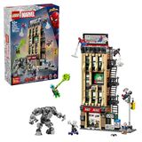 LEGO Marvel Spider-Man vs. Mysterio: de Daily Bugle - Superhelden Bouwpakket voor Kinderen met Mecha Actiefiguur en 7 Minifiguren - Cadeau voor Jongens vanaf 10 Jaar en Fans - 76342
