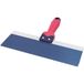 Marshalltown QLT vlakke troffel, softgrip handgreep, blauw staal, afmetingen: 254x76 mm