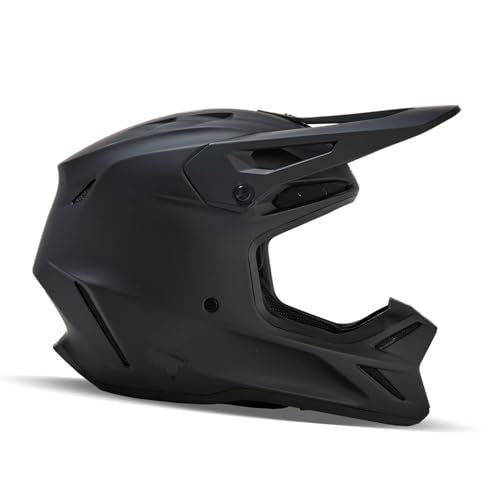 Fox Racing V3 Solid Matte Black XL Helmet - Unisex Adult