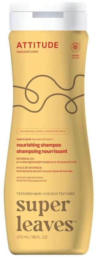 Attitude Super Leaves Shampoo Curl Nourishing Type 3 - 473ml
