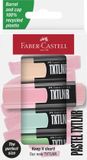 Faber-Castell tekstmarker TXTLNR - mini - 4 stuks - pastelkleuren