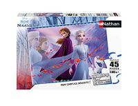 Nathan - Kinderpuzzel - 45 stukjes - De liefde van twee zussen - Disney Frozen 2 - Meisje of jongen vanaf 5 jaar - Hoogwaardige puzzel - Dik en duurzaam karton - Prinsessen - 86451