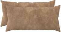 vidaXL Kussensloop 2 st HEERLEN Taupe 40 x 70 cm Microfiber Fleece