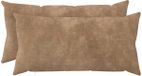 vidaXL Kussensloop 2 st HEERLEN Taupe 40 x 70 cm Microfiber Fleece