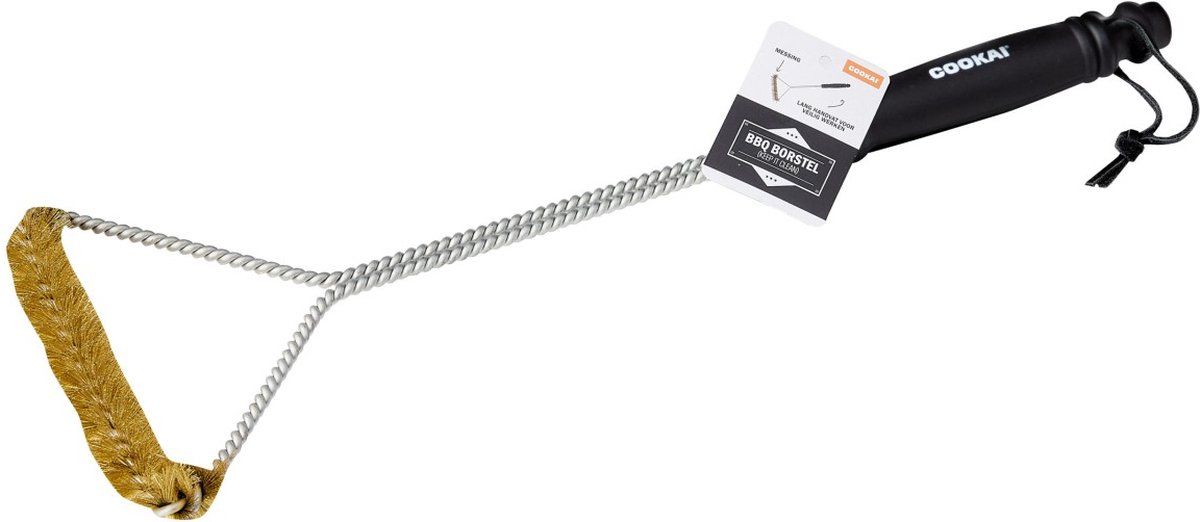 Cookai Barbecueborstel, Messing, 41 cm -