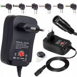 Universele Rosfix DC Voeding 30W - Verstelbare Voeding 3–12V - 1,2A 5V USB - 6 Hoekstekkers EU voor Elektronica