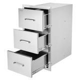 VEVOR Roestvrij stalen ladekast, keukenlade voor buiten, keuken, 15,7 x 28,5 x 20,7 inch