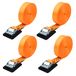 JCHL Stevige 20ft bij 1 inch Tie Down Strap Sjorband Cargo Tie-Down Strap Gewatteerde Cam Lock Gesp 1000LB Capaciteit (4-Pack)