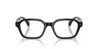 Moncler Lunettes de vue unisexe noir rectangulaires 51mm