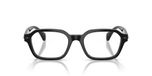 Moncler Lunettes de vue unisexe noir rectangulaires 51mm