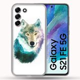 Beschermhoes Samsung Galaxy S21 FE / S21FE Beschermhoes - Wolf & Bergen Motief