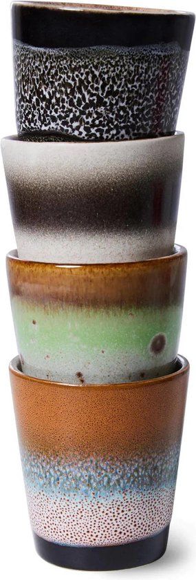 HKliving 70's Ristretto Cups - Set of 4