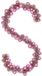 vidaXL Kerstbal Guirlande LED Roze 186 cm Polystyreen