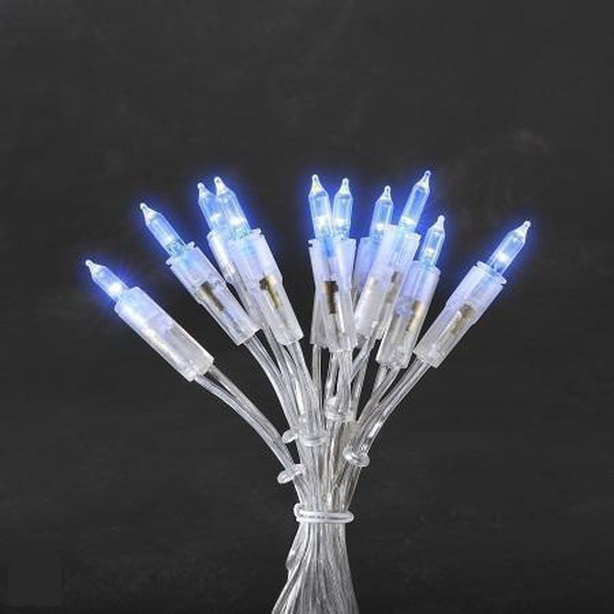 KONSTSMIDE 6302-403 Mini-Lichterkette Innen netzbetrieben 35 LED - Blauw - Wit
