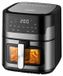 Friteuse, 5,5 liter, 1500 watt. Grote heteluchtfriteuse, XL-oven, timer tot 60 minuten