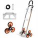 Chariot de transport pliable en aluminium - 150 kg, 6 roues