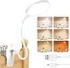 Unyqoos Lampe de lecture LED flexible avec 36 couleurs dimmables et fonctions de protection des yeux pour enfants