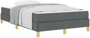 vidaXL Boxspring bed met matras Donkergrijs 120 x 200 cm Stof