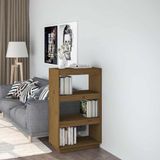 VidaXL Boekenkast/kamerscherm massief grenenhout honingbruin