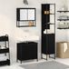 Maison Exclusive - Salle de bain ensemble avec étagère 3 pcs Noir