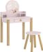 AIYAPLAY Kaptafelset voor kinderen - MDF, grenenhout - 55 x 34 x 82 cm - Roze