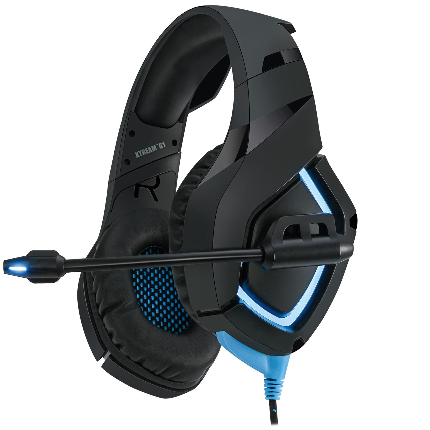 Adesso Xtream G1 - Gaming Headset - Zwart/Blauw