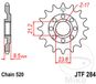 JT Sprockets JTF284.12 12T stalen voortandwiel