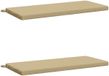 vidaXL Coussins de banc SOEST 2 pièces 100% Polyester Beige 120 x 50 x 5 cm