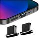 Selected by GSMpunt.nl USB-C Stofdichte Plug Dopje voor iPhone 15/16/17, iPhone 15/16/17 Plus, iPhone 15/16/17 Pro en iPhone 15/16/17 Pro Max (2-Pack) - Kapje voor iPhone 15/16/17-Series tegen Stof en Vuil - Duo Pack Zwart