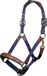 HKM Luna Leren Halster Donkerblauw/Bruin Pony