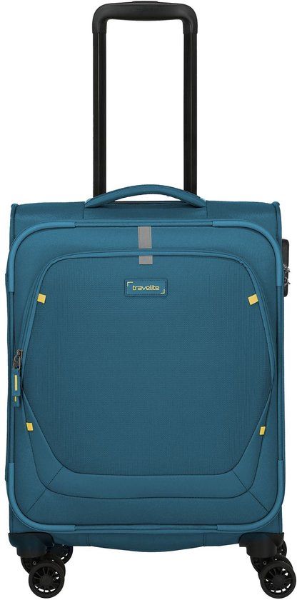 Travelite Umbria 4 wielen Cabinewagen S 55 cm - Zachte bagage - Combinatieslot - petrol